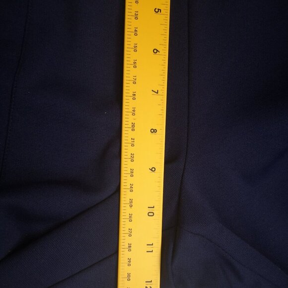 Jones New York Signature Ladies Size Large Navy Pull On Style Pants / Leggings - Picture 10 of 11